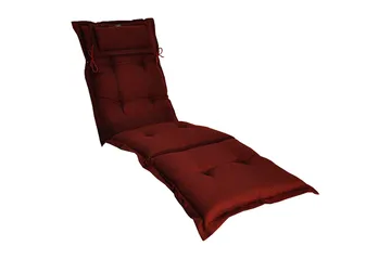 Däckstolsdyna Canyon med nackkudde Fritab Bordeaux