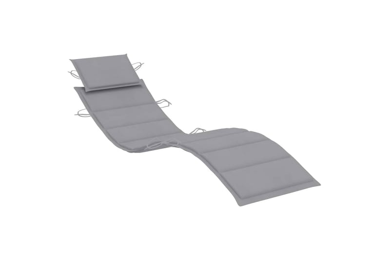 Hynde Til Liggestol 186x58x4 cm Grå - Grå - Havemøbler - Hynder - Solstolshynde - Dækstolshynde