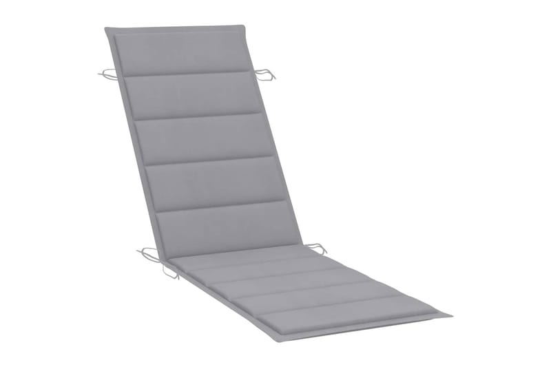 Hynde Til Liggestol 186x58x4 cm Grå - Grå - Havemøbler - Hynder - Solstolshynde - Dækstolshynde