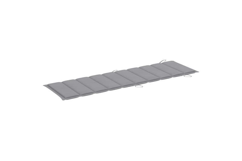 Hynde Til Liggestol 186x58x4 cm Grå - Grå - Havemøbler - Hynder - Solstolshynde - Dækstolshynde