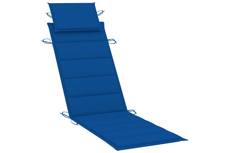 Hynde Til Liggestol 186x58x4 cm Kongeblå - Blå - Havemøbler - Hynder - Solstolshynde - Dækstolshynde