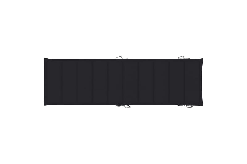Hynde Til Liggestol 186x58x4 cm Sort - Sort - Havemøbler - Hynder - Solstolshynde - Dækstolshynde