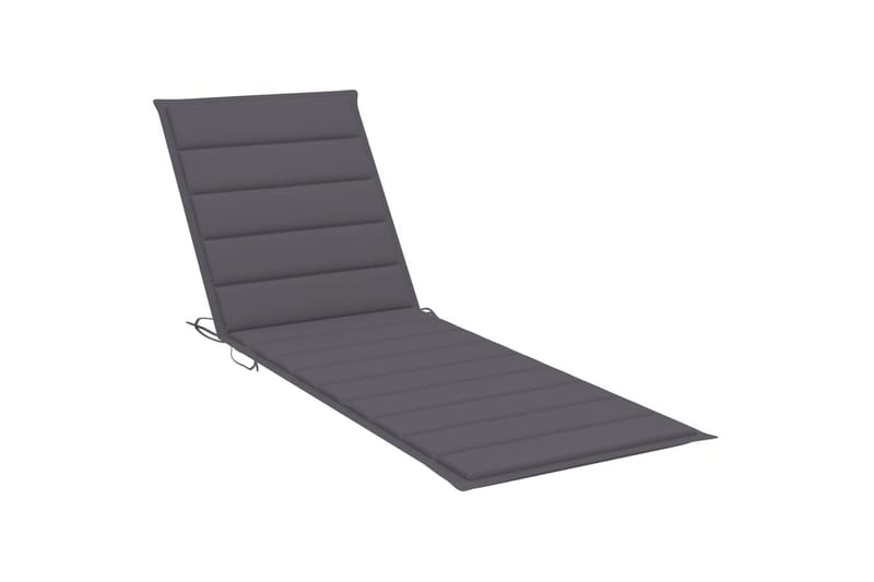 Hynde Til Liggestol 200x60x4 cm Stof Antracitgrå - Antracit - Havemøbler - Hynder - Solstolshynde - Dækstolshynde