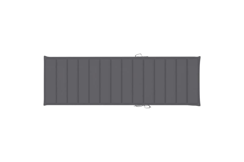 Hynde Til Liggestol 200x60x4 cm Stof Antracitgrå - Antracit - Havemøbler - Hynder - Solstolshynde - Dækstolshynde