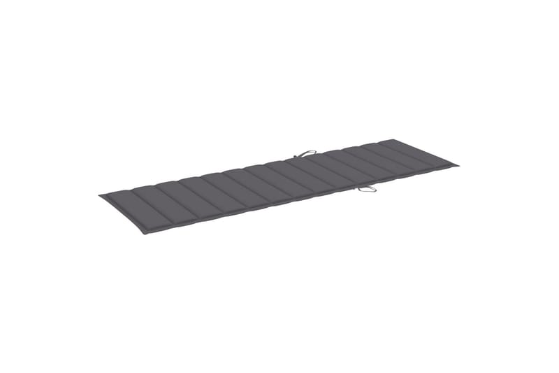 Hynde Til Liggestol 200x60x4 cm Stof Antracitgrå - Antracit - Havemøbler - Hynder - Solstolshynde - Dækstolshynde