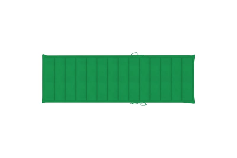 Hynde Til Liggestol 200x60x4 cm Stof Grøn - Grøn - Havemøbler - Hynder - Solstolshynde - Dækstolshynde