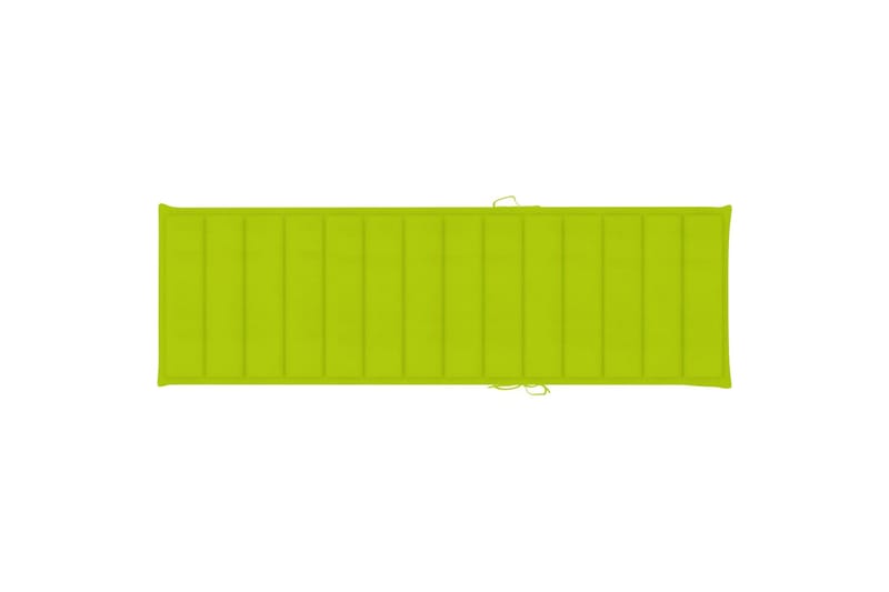 Hynde Til Liggestol 200x60x4 cm Stof Lysegrøn - Grøn - Havemøbler - Hynder - Solstolshynde - Dækstolshynde