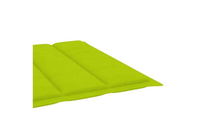 Hynde Til Liggestol 200x60x4 cm Stof Lysegrøn - Grøn - Havemøbler - Hynder - Solstolshynde - Dækstolshynde