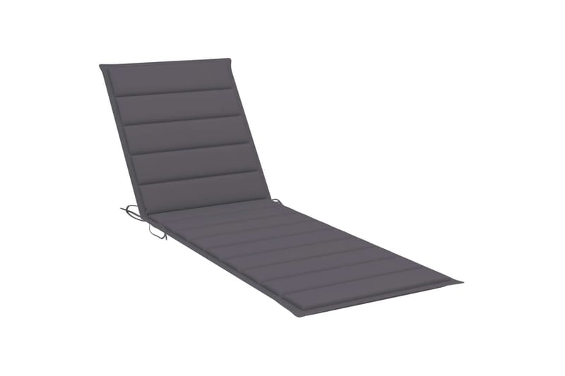 Hynde Til Liggestol 200x70x4 cm Stof Antracitgrå - Antracit - Havemøbler - Hynder - Solstolshynde - Dækstolshynde