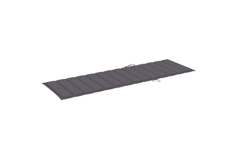 Hynde Til Liggestol 200x70x4 cm Stof Antracitgrå - Antracit - Havemøbler - Hynder - Solstolshynde - Dækstolshynde