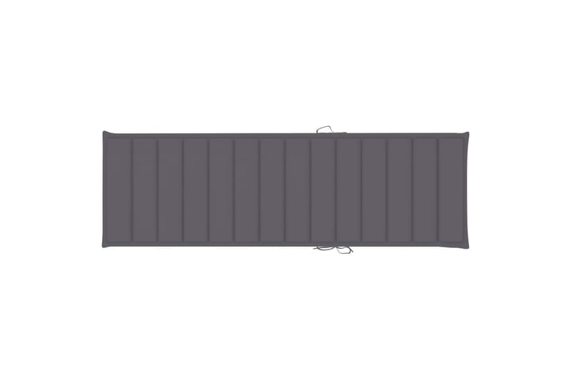 Hynde Til Liggestol 200x70x4 cm Stof Antracitgrå - Antracit - Havemøbler - Hynder - Solstolshynde - Dækstolshynde