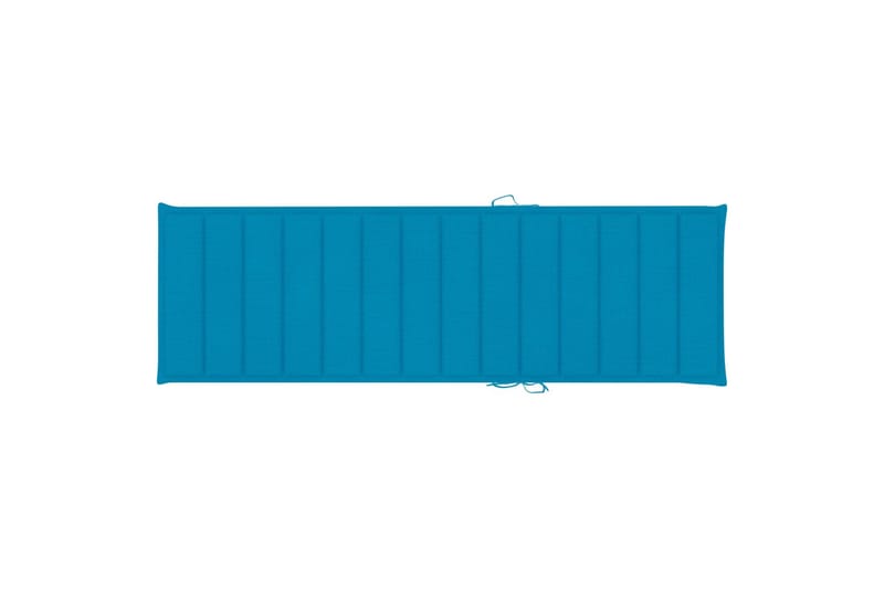 Hynde Til Liggestol 200x70x4 cm Stof Blå - Blå - Havemøbler - Hynder - Solstolshynde - Dækstolshynde