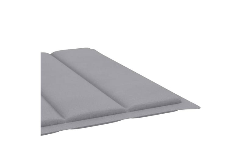 Hynde Til Liggestol 200x70x4 cm Stof Grå - Grå - Havemøbler - Hynder - Solstolshynde - Dækstolshynde