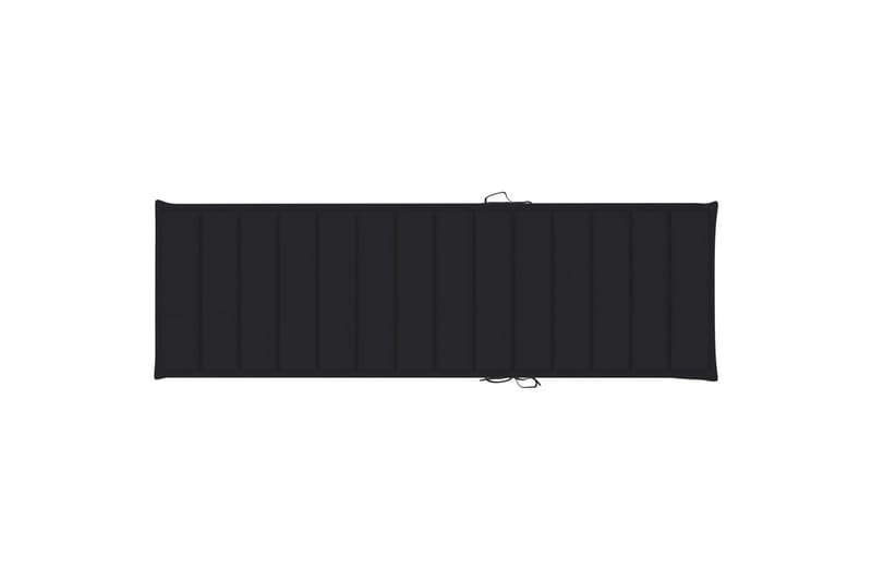Hynde Til Liggestol 200x70x4 cm Stof Sort - Sort - Havemøbler - Hynder - Solstolshynde - Dækstolshynde