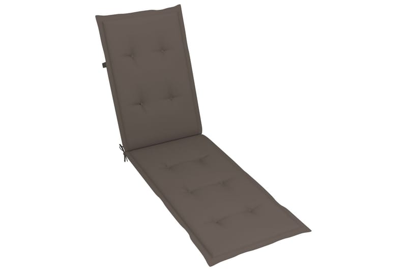 Hynde Til Liggestol (75+105)x50x4 cm Gråbrun - Gråbrun - Havemøbler - Hynder - Solstolshynde - Dækstolshynde