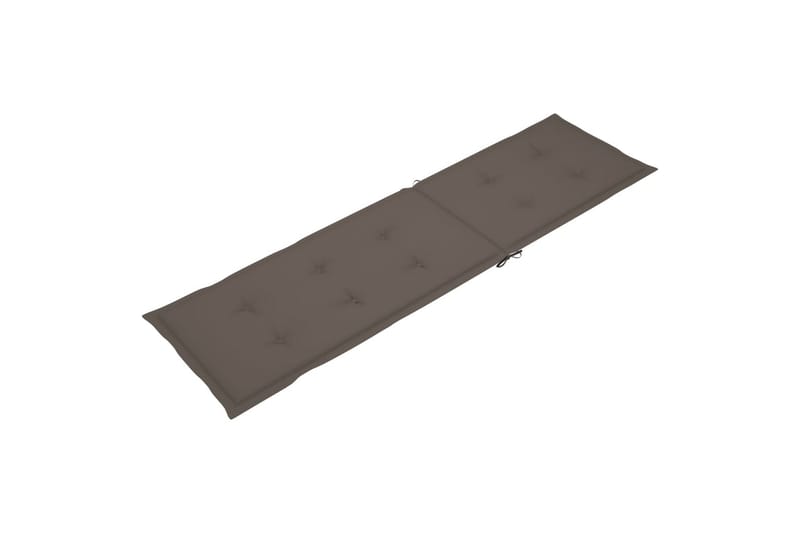 Hynde Til Liggestol (75+105)x50x4 cm Gråbrun - Gråbrun - Havemøbler - Hynder - Solstolshynde - Dækstolshynde