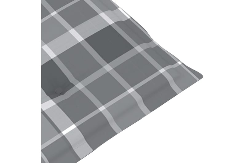 Hynde Til Liggestol (75+105)x50x4 cm Gråternet Mønster - Flerfarvet - Havemøbler - Hynder - Solstolshynde - Dækstolshynde
