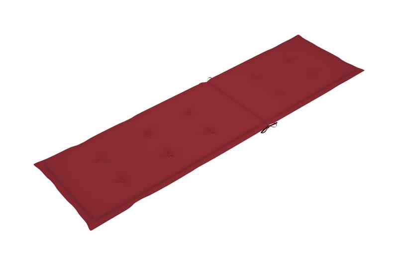 Hynde Til Liggestol (75+105)x50x4 cm Vinrød - Rød - Havemøbler - Hynder - Solstolshynde - Dækstolshynde