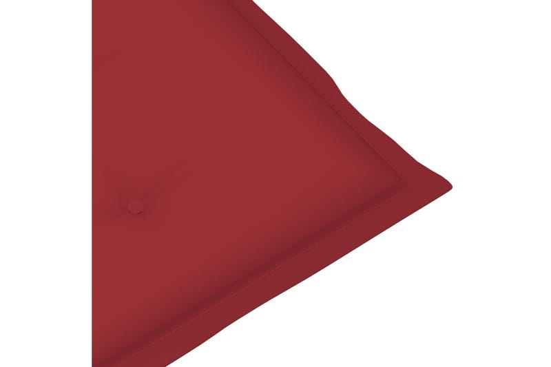 Hynde Til Liggestol (75+105)x50x4 cm Vinrød - Rød - Havemøbler - Hynder - Solstolshynde - Dækstolshynde
