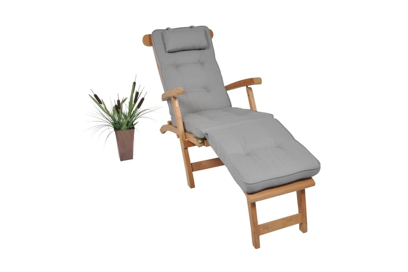 Hema Dækstolshynde 50 cm - Grå - Havemøbler - Hynder - Solstolshynde - Dækstolshynde