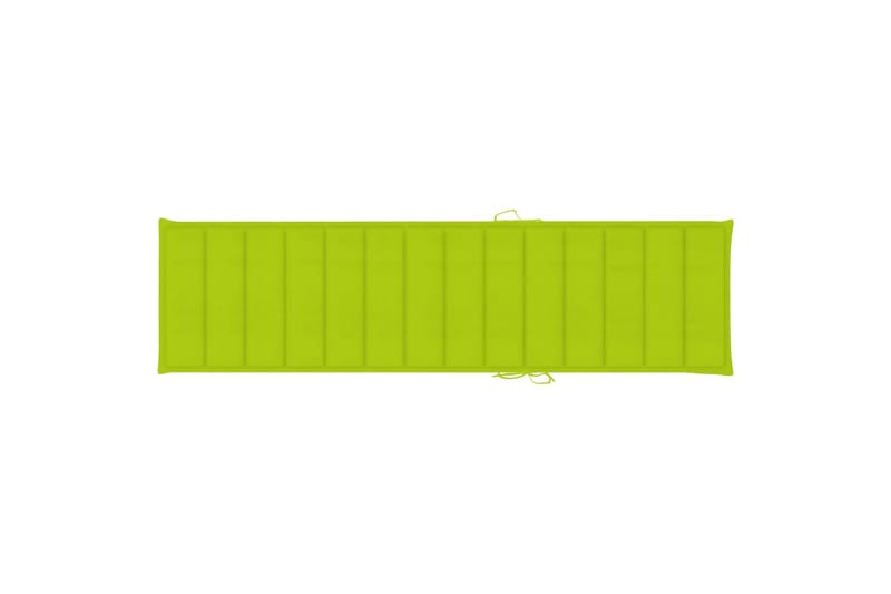 Hynde Til Liggestol 200x50x4 cm Stof Lysegrøn - Grøn - Havemøbler - Hynder - Solstolshynde - Dækstolshynde