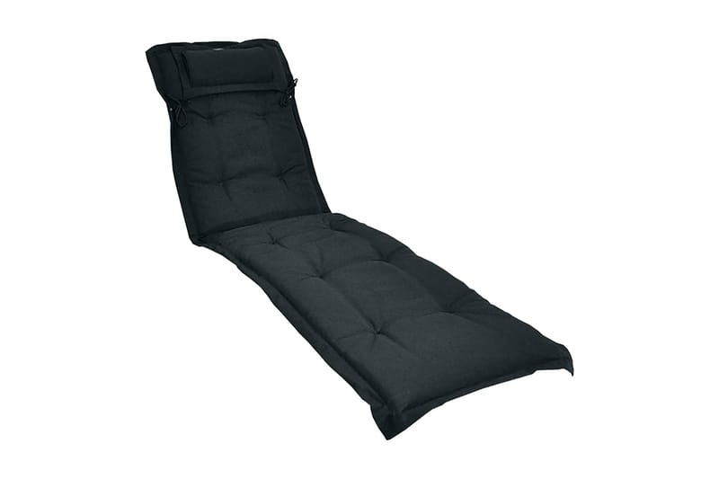 Canyon Solsängsdyna med nackkudde Fritab Black - Havemøbler - Hynder - Solvognshynder