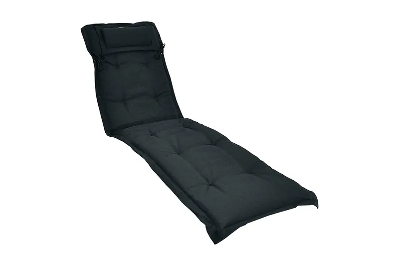 Canyon Solsängsdyna med nackkudde Fritab Black - Havemøbler - Hynder - Solvognshynder