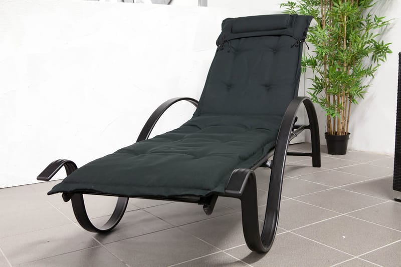 Canyon Solsängsdyna med nackkudde Fritab Black - Havemøbler - Hynder - Solvognshynder