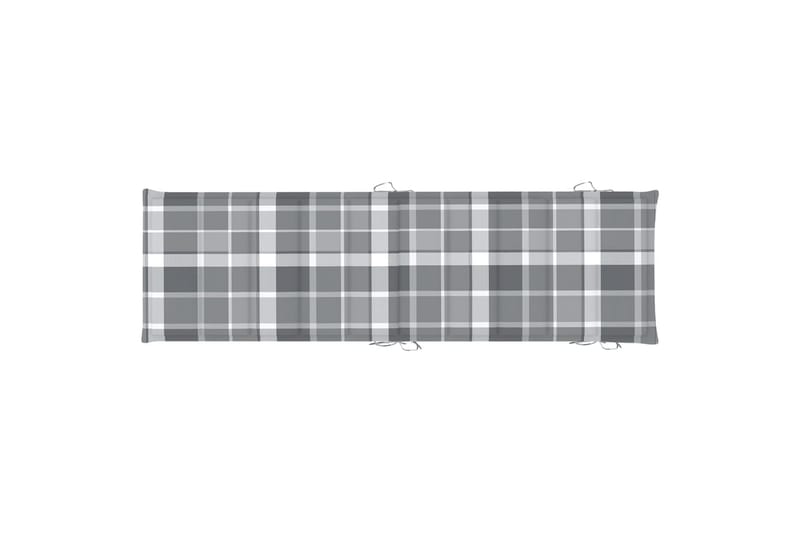 hynde til liggestol 186x58x4 cm gråternet - Flerfarvet - Havemøbler - Hynder - Solvognshynder