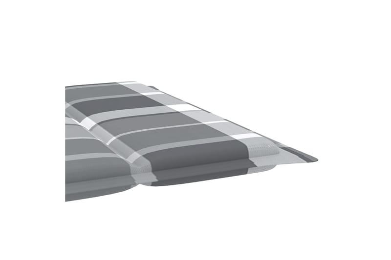 hynde til liggestol 186x58x4 cm gråternet - Flerfarvet - Havemøbler - Hynder - Solvognshynder