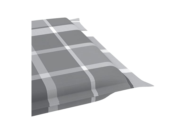 hynde til liggestol 186x58x4 cm gråternet - Flerfarvet - Havemøbler - Hynder - Solvognshynder