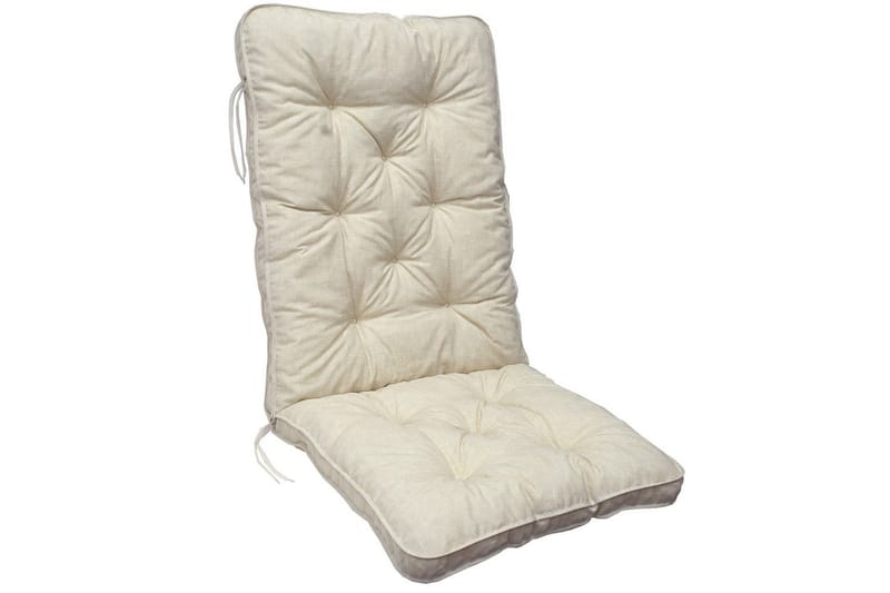 Stolpude med rygstøtte Malmø Maxi Høj Ryg 2-pak Beige - Beige - Havemøbler - Hynder - Øvrige hynder