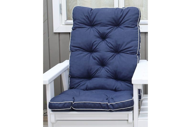 Stolpude med rygstøtte Malmø Maxi Høj Ryg Blå - Blå - Havemøbler - Hynder - Øvrige hynder