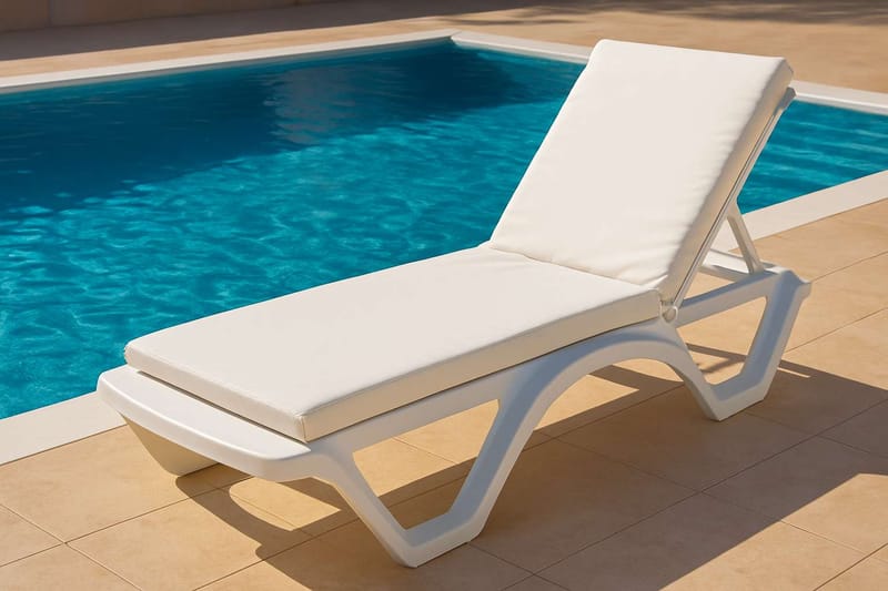 Travos Solstolspude - Hvid - Havemøbler - Hynder - Solvognshynder