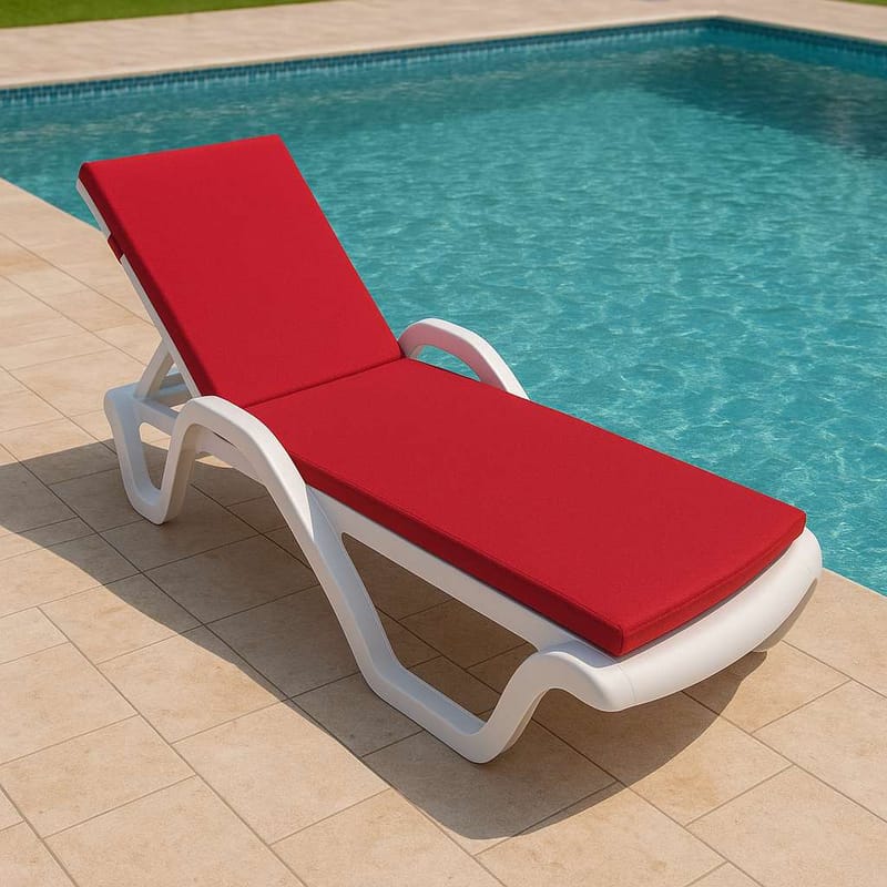 Travos Solstolspude - Rød - Havemøbler - Hynder - Solvognshynder