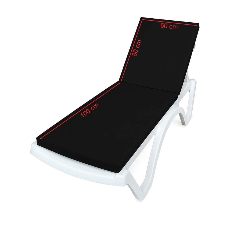 Travos Solstolspude - Sort - Havemøbler - Hynder - Solvognshynder