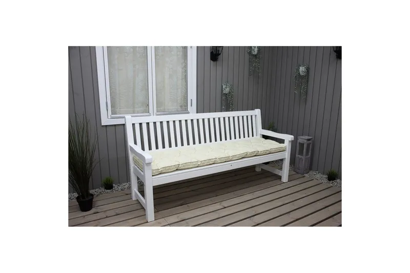 Udendørs sofapude Brooklyn 190 cm Beige - Beige - Havemøbler - Hynder - Hynder til bænk & havesofa