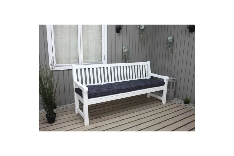 Udendørs sofapude Brooklyn 190 cm Sort - Sort - Havemøbler - Hynder - Hynder til bænk & havesofa
