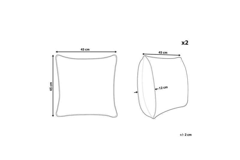 Udendørspude Affile sæt á 2 - Tekstiler - Pude & plaid - Udendørs puder