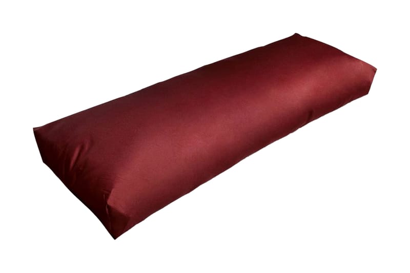 Polstret Ryghynde Rødvinsfarvet 120 X 40 X 10 Cm - Rød - Havemøbler - Hynder - Øvrige hynder