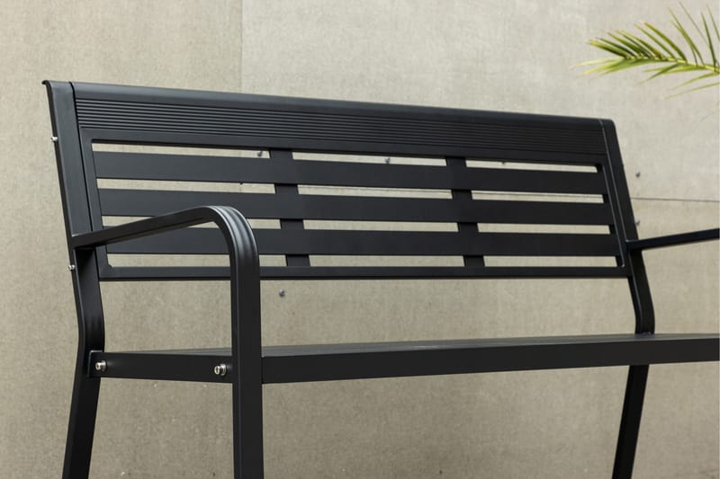 Elvas Udendørsbænk - Sort - Havemøbler - Havesofaer & bænke - Udendørs bænk & havebænk