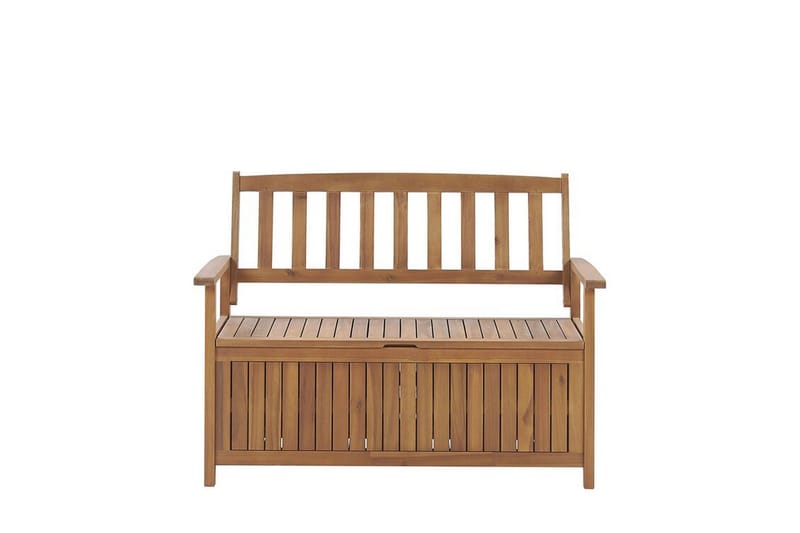Havebænk 120 cm akacietræ terracotta SOVANA - Havemøbler - Havesofaer & bænke - Udendørs bænk & havebænk