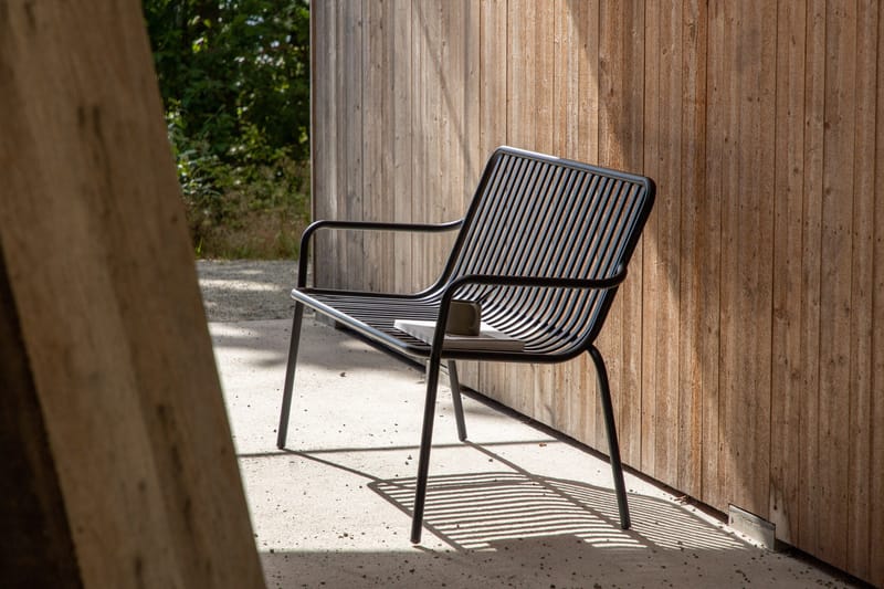 Peking Udendørsbænk - Sort - Havemøbler - Havesofaer & bænke - Udendørs bænk & havebænk