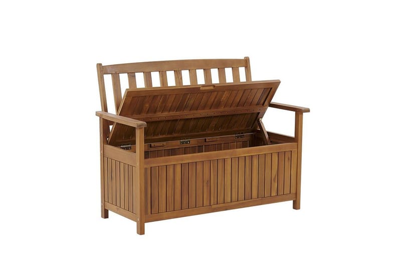 Havebænk 120 cm akacietræ terracotta SOVANA - Havemøbler - Havesofaer & bænke - Udendørs bænk & havebænk