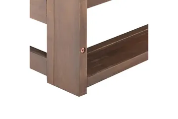 2-sitssoffa Beliani Trani Ljus trä/grått/beige Dark wood||Grey||Beige - Havemøbler - Havesofaer & bænke - Havesofaer