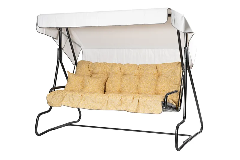 Adhira Komplet Hængekøje 196 cm, Grå/Gul