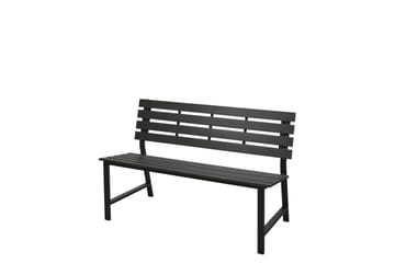 Alamin Udendørs Bænk 124 cm - Grå - Havemøbler - Havesofaer & bænke - Udendørs bænk & havebænk