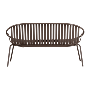 Bænk Bruce 134 cm udendørs - Lilla/Brun - Havemøbler - Havesofaer & bænke - Udendørs bænk & havebænk