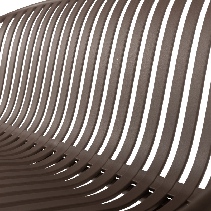 Bænk Bruce 134 cm udendørs - Lilla/Brun - Havemøbler - Havesofaer & bænke - Udendørs bænk & havebænk