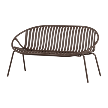 Bænk Bruce 134 cm udendørs - Lilla/Brun - Havemøbler - Havesofaer & bænke - Udendørs bænk & havebænk